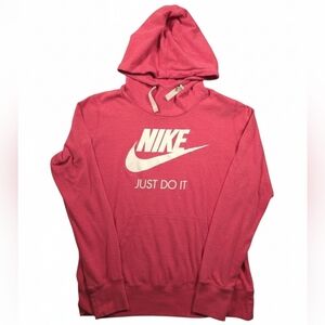 Nike Gym Vintage Hoodie XL Pink Heather Retro Logo